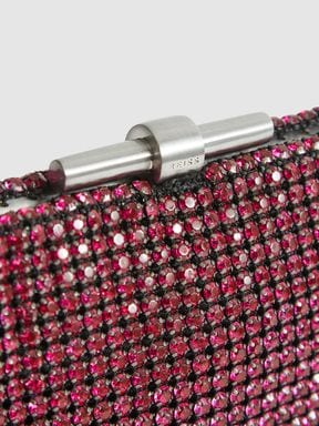 Fuschia Reiss Adaline Embellished Clutch Bag