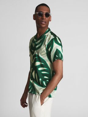 Green Reiss Yung Cuban Shirt