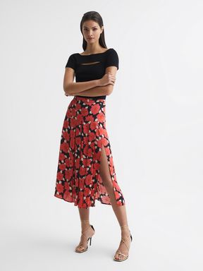 Coral Reiss Kolbie Printed Slip Skirt