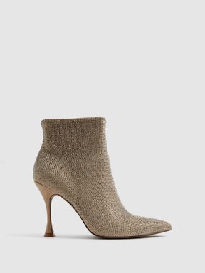 Biscuit Reiss Clement Crystal Point Ankle Boots