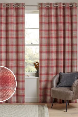 Tweedy Cranford Curtains From The, Red Checked Curtains Next