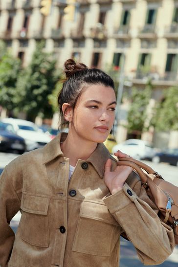 Beige shacket hotsell