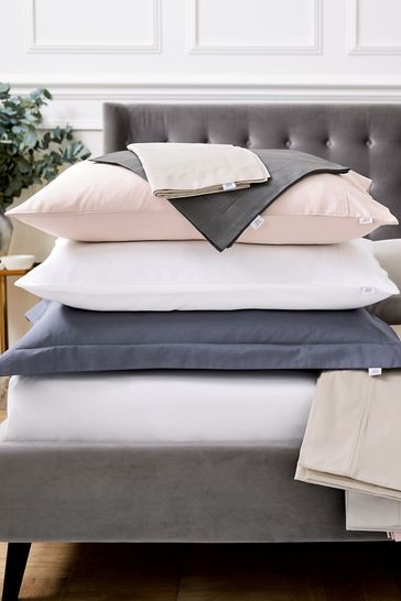 Bedeck of Belfast Charcoal 300 Thread Count Egyptian Cotton Fitted Fitted Sheet