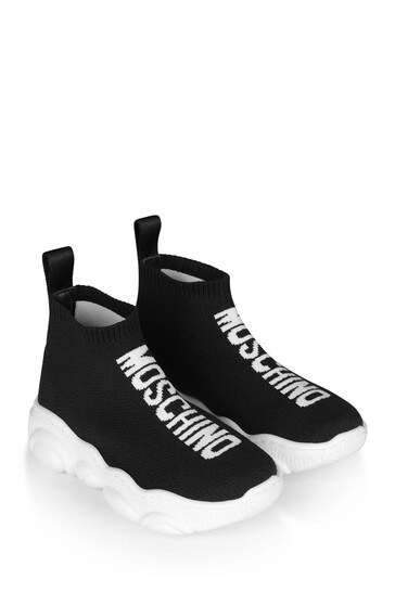 moschino logo sock sneakers