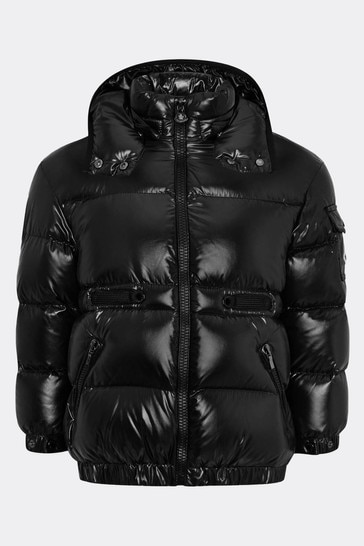 Girls Black Down Padded Badymore Jacket