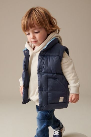 Navy Blue Padded Gilet (3mths-10yrs)