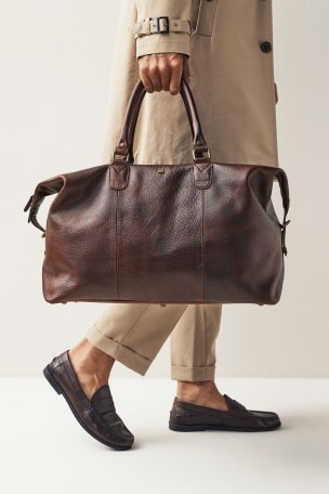 Next leather discount holdall