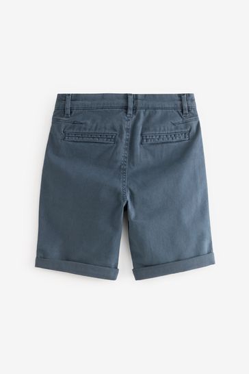 Navy Blue Washed Chinos Shorts (6mths-16yrs)