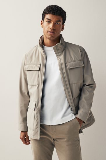 Funnel neck utility jacket sale