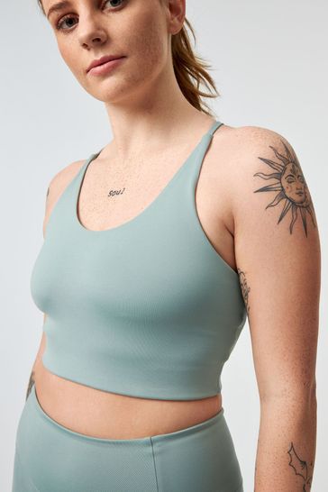 Buy GIRLFRIEND COLLECTIVE Float Cleo Racerback Sports Bra - Green