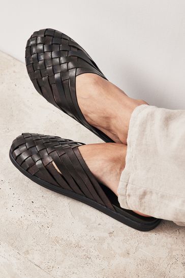Woven mules womens on sale