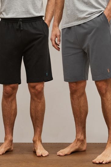 Dark Grey/Black Lightweight Jogger Shorts 2 Pack