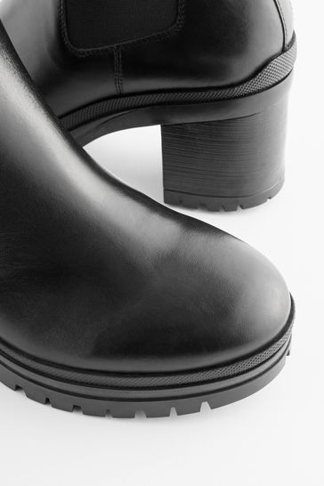Buy Forever Comfort Leather Chunky Cleated Sole Boots from Next