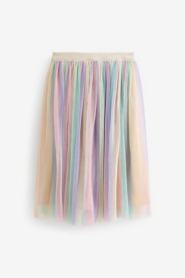 Multicolor tulle midi skirt sales