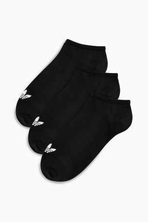 Buy adidas Originals Adults Trefoil Trainer Socks 3 Pack from the Next ...
