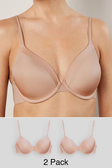Buy Light Pad Full Cup Smoothing T-Shirt Bras 2 Pack from Next