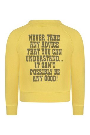 next yellow sweatshirt