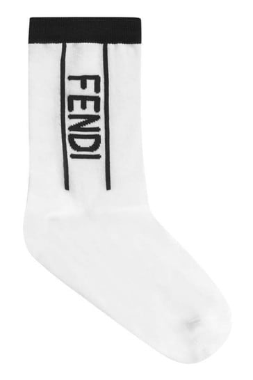 white fendi socks