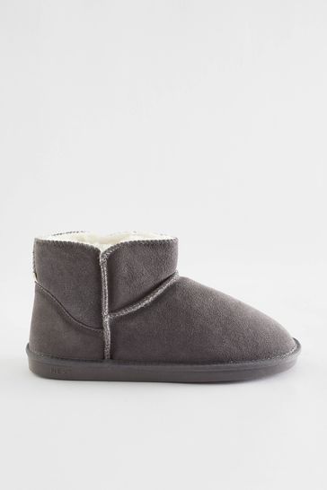 Buy Faux Fur Lined Suede Slipper Boots from Next