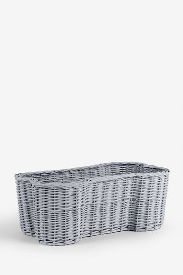 dog toy basket grey