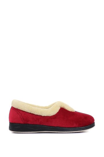 pavers wide fit ladies slippers