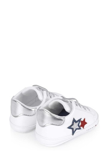 Baby Girls White Pre-Walker Trainers 