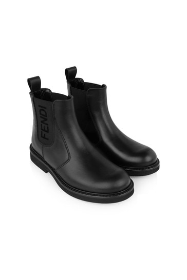 boys black chelsea boots