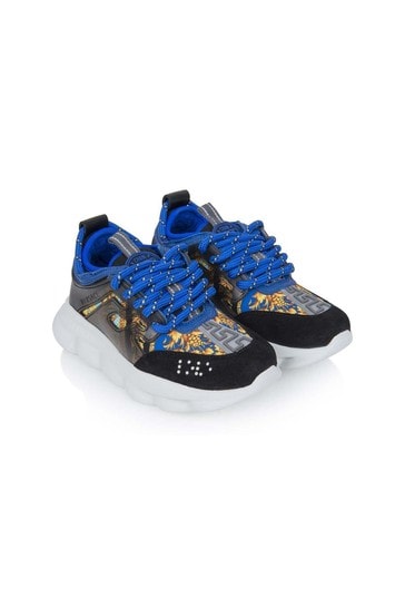 blue versace trainers