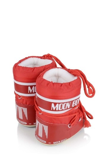 Baby Red Mini Nylon Snow Boots