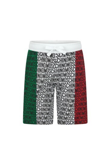 Moschino Boys Red Cotton Shorts