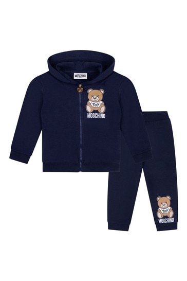 moschino baby teddy tracksuit