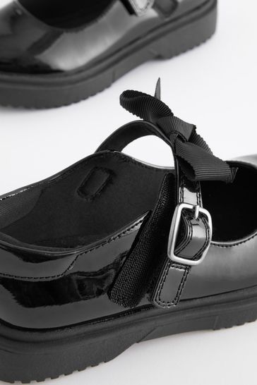 Patent shoes with bow new arrivals