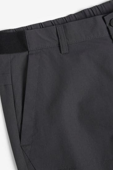 Dark Grey Slim Shower Resistant Walking Trousers
