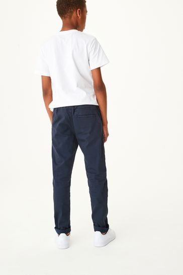 Navy blue pull on pants clearance