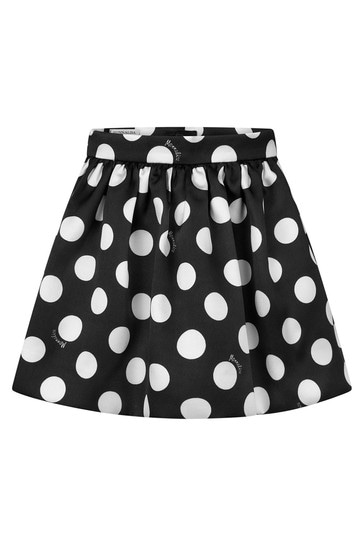 Girls Black Polka Dot Skirt