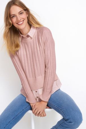 pinstripe jumper