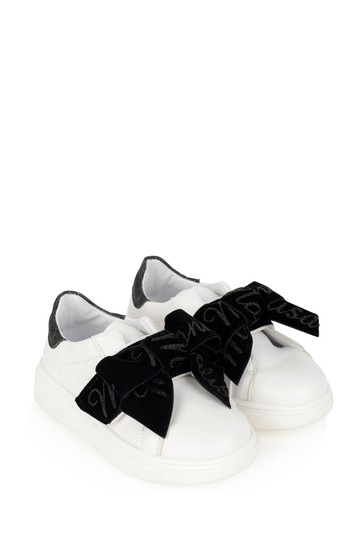 black bow trainers