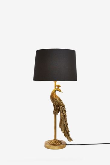 Pea Table Lamp From The Next Uk, Floor Lamp Gold Base Black Shade