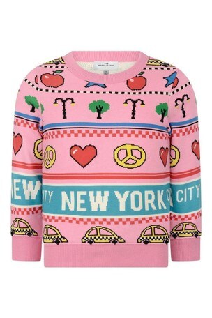 Girls Pink New York City Cotton Sweater Childsplay Clothing Ireland