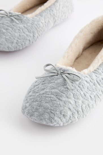 Grey 2025 ballerina slippers