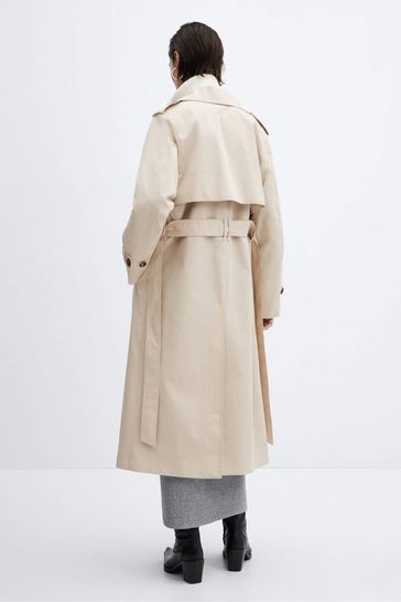 Buy Mango Double Button Trench Coat from the Laura Ashley online shop
