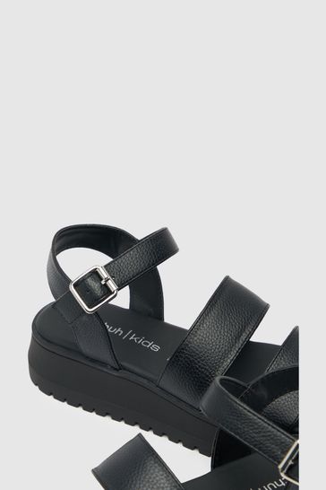 Schuh Tara Chunky Black Sandals