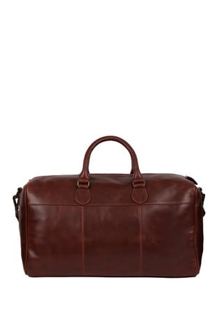 Stitch leather online holdall