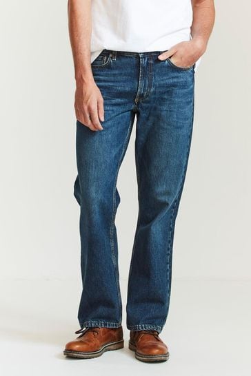 FatFace Blue Boot Cut Mid Wash Jeans