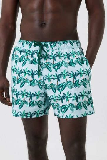 Shorts de baño verdes estampados de Bjorn Borg