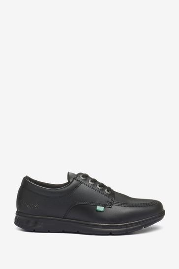 Kickers Youth Kelland Lace Lo Leather Black Shoes