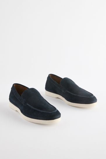 Buy Navy Suede Loafers from Next Saudi Arabia