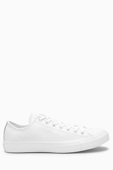 Buy Converse White Leather Chuck Ox Trainers from Next Luxembourg