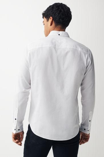 White textured clearance dress shirt