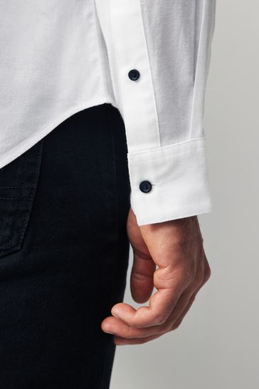 White textured dress shop shirt